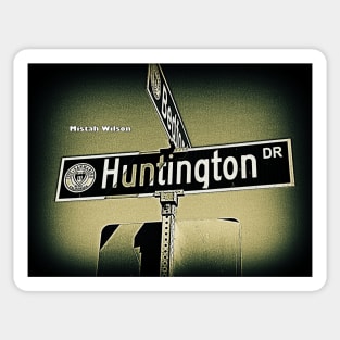Huntington Drive, San Marino, CA by Mistah Wilson Sticker